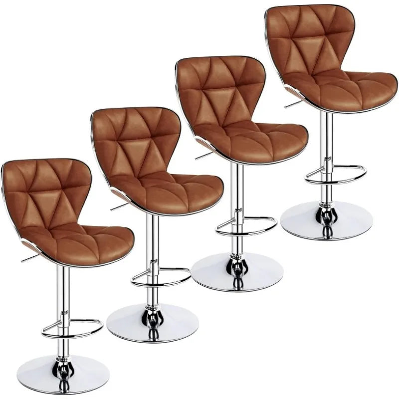 s Set of 4 Modern Bar Chairs Adjustable