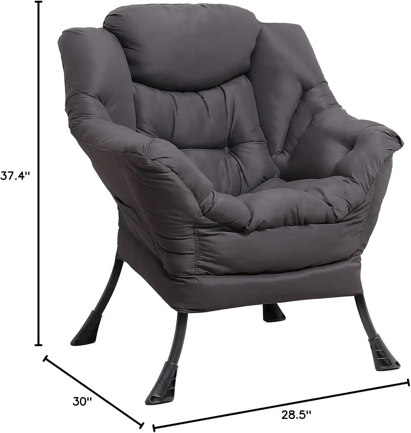 Modern Velvet Fabric Lazy Chair