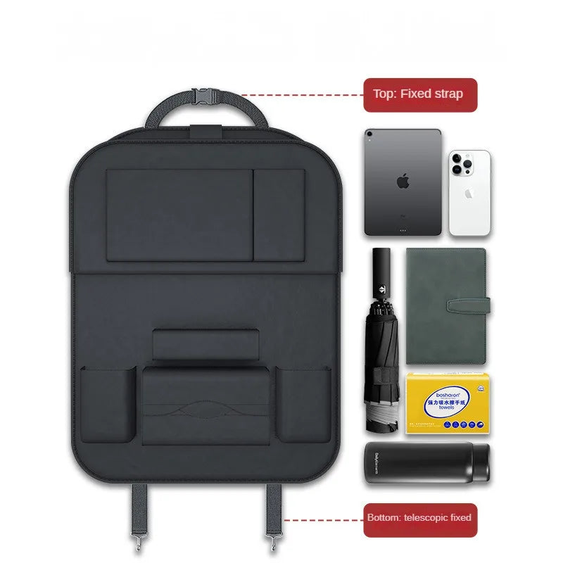 Car Backseat Organizer With Tablet Holder Leather