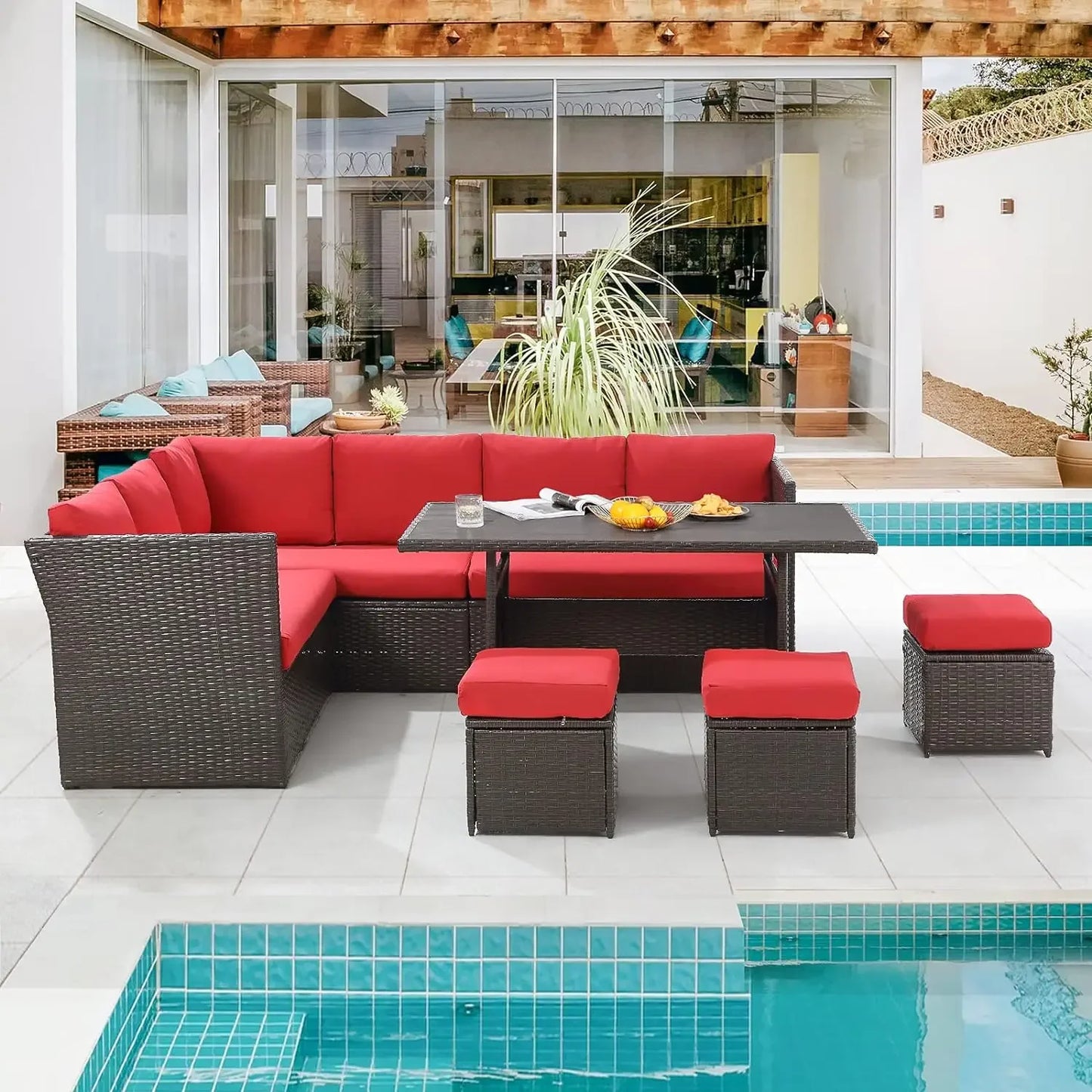 Patio Furniture Set 7 Pieces Outdoor Patio Furniture