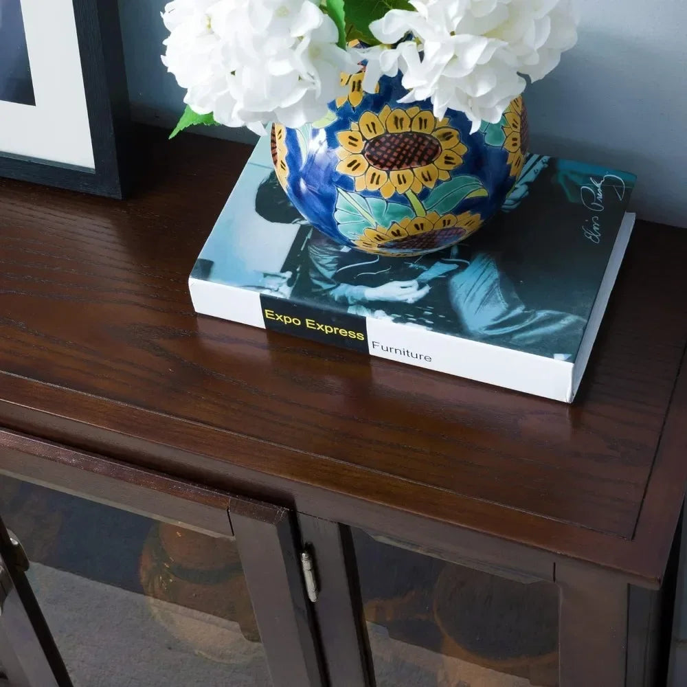 Entryway Curio Cabinet with Interior Light