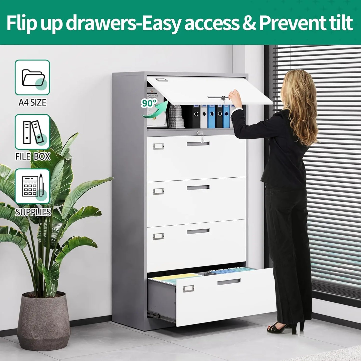 4 Drawer File Cabinets