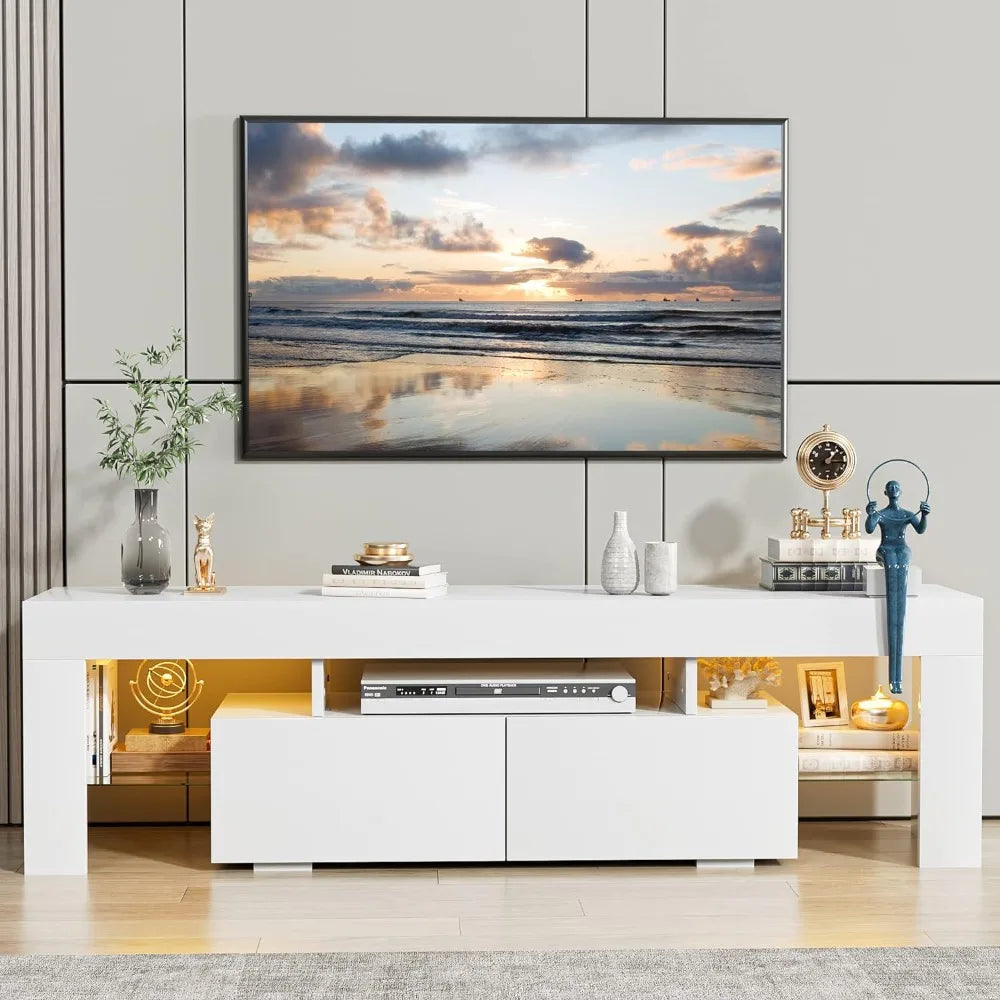 TV Stand with LED Lights