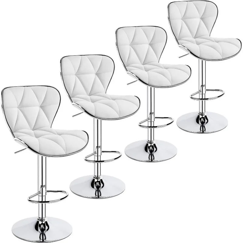 s Set of 4 Modern Bar Chairs Adjustable