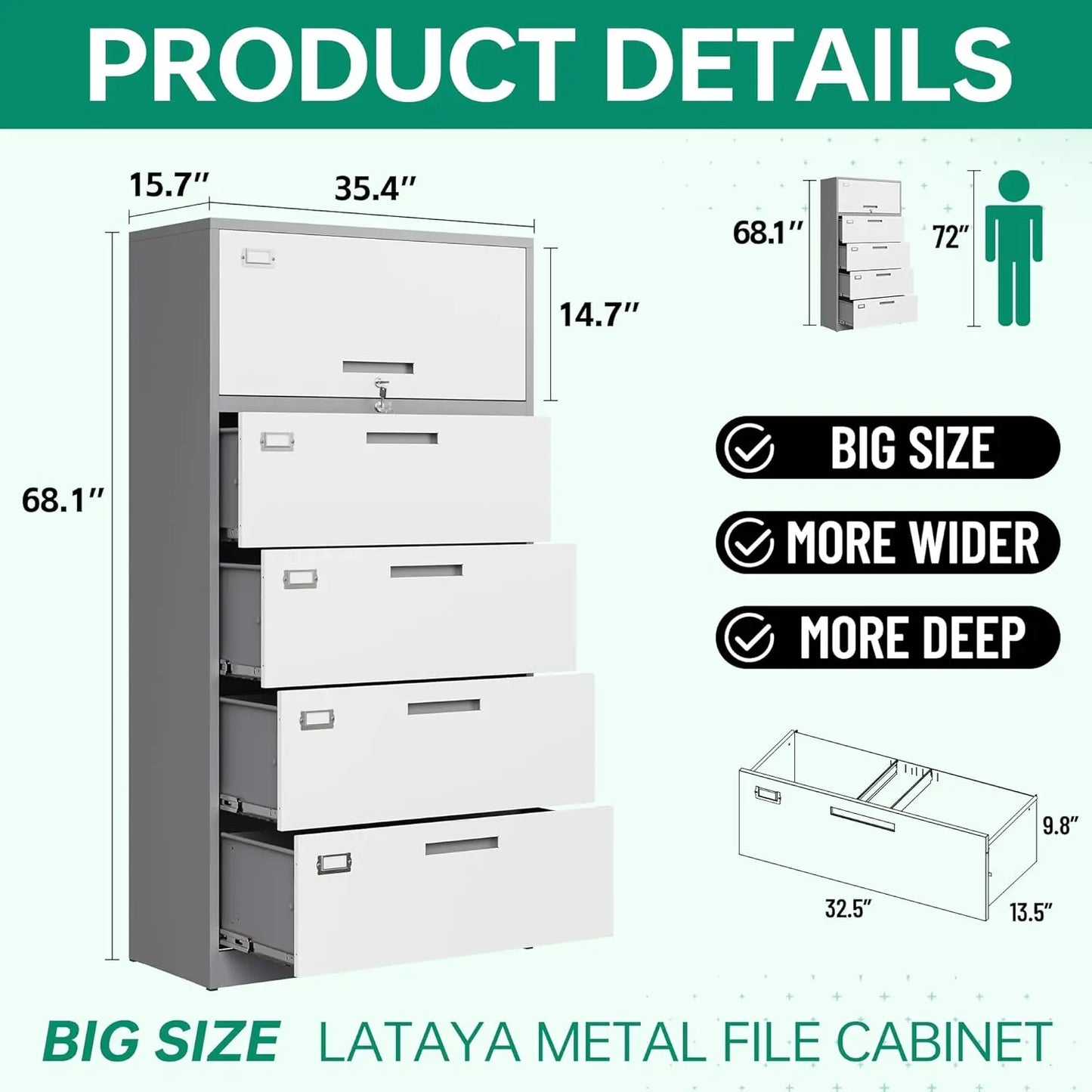 4 Drawer File Cabinets