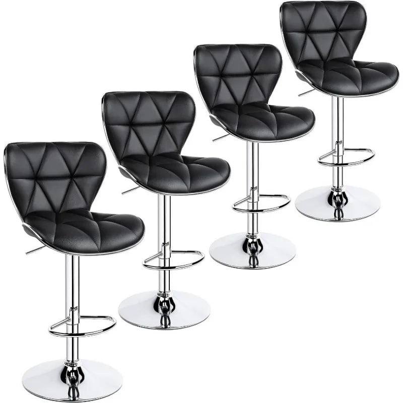 s Set of 4 Modern Bar Chairs Adjustable