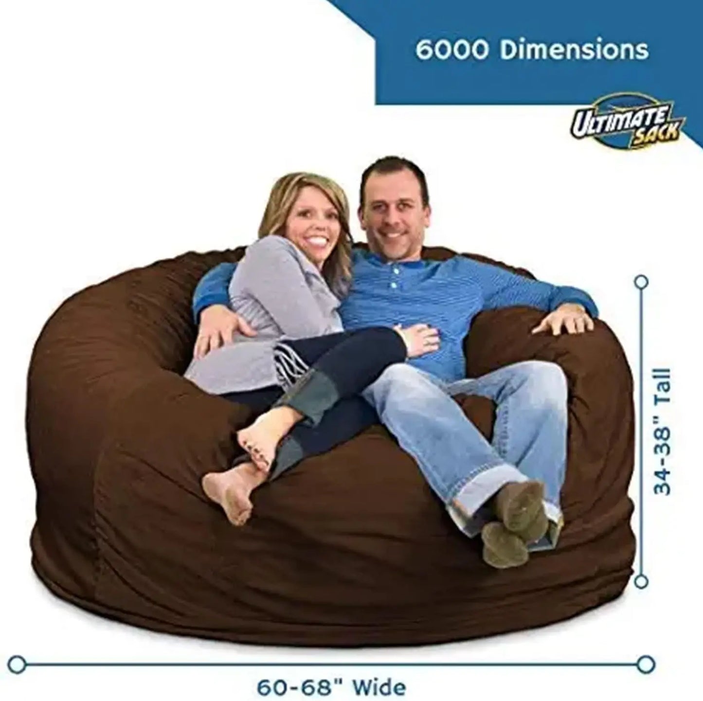 6ft Bean Bag Chair, Oversize Bean Bag Chair for Adults