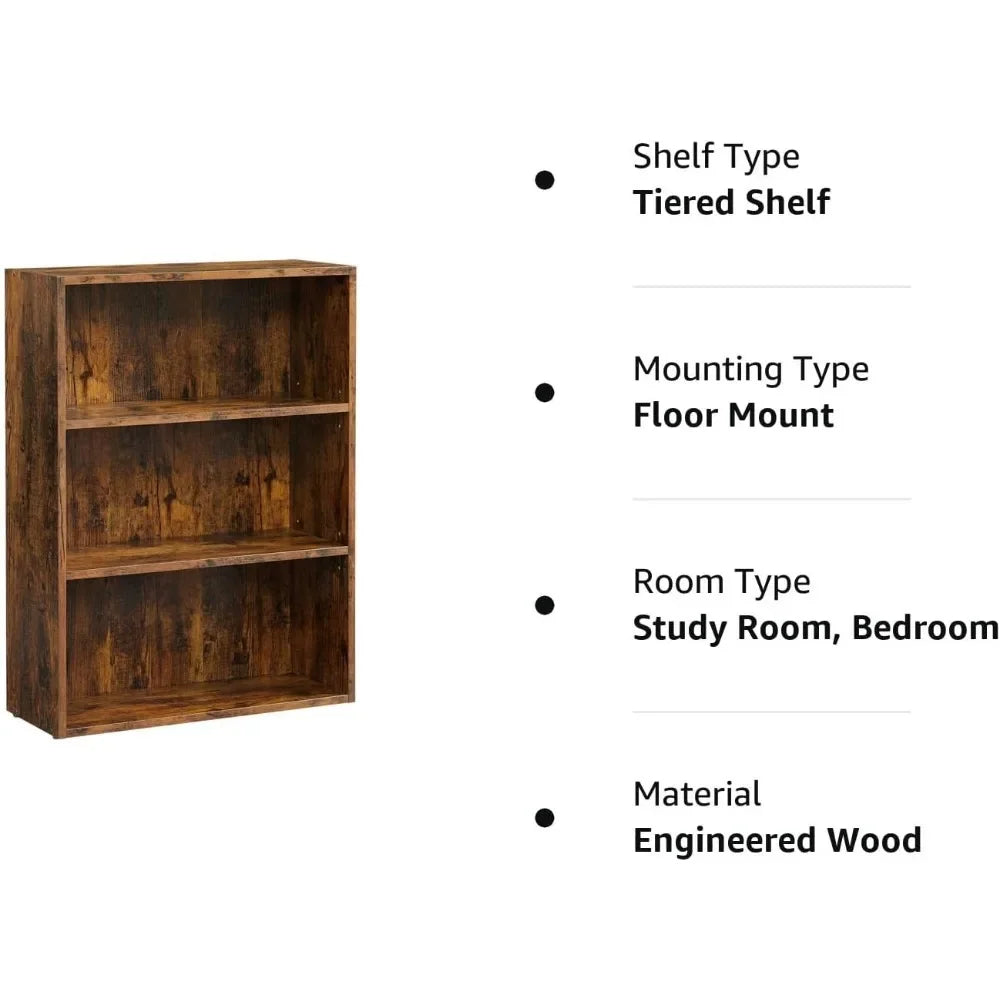 3-Tier Open Bookcase