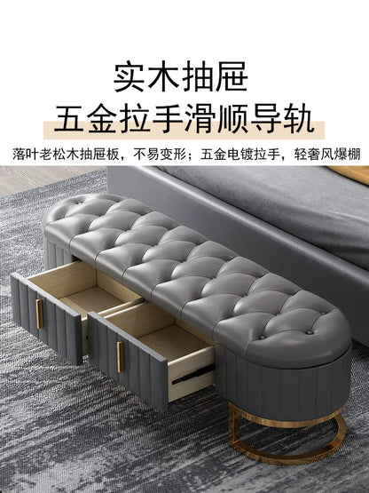 Accessible Luxury Bed End Stool