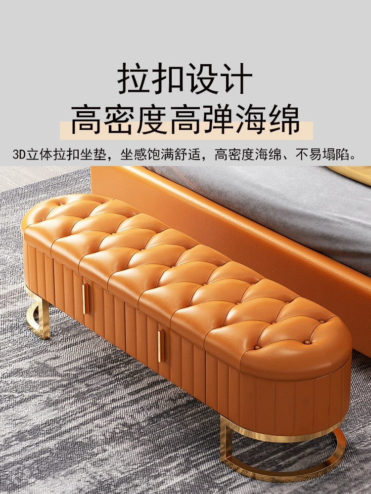 Accessible Luxury Bed End Stool