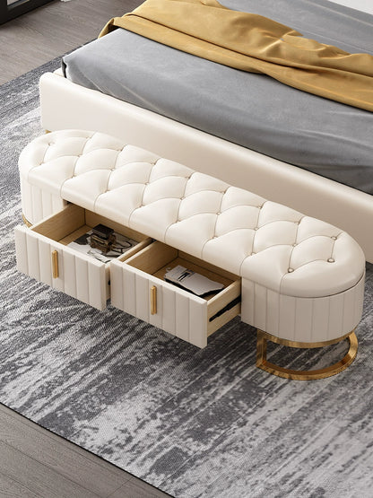 Accessible Luxury Bed End Stool