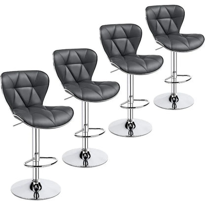 s Set of 4 Modern Bar Chairs Adjustable