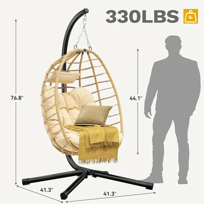 Egg Hanging Swing Chair with Stand