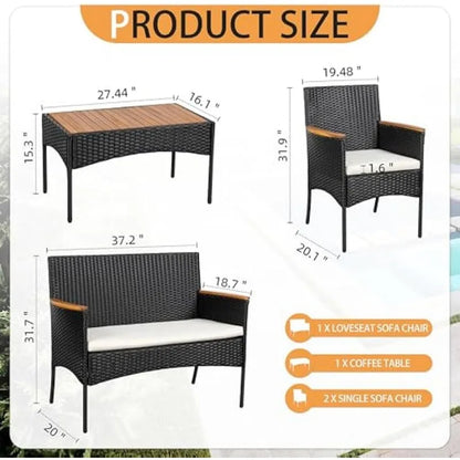 4-Piece Patio Furniture Set