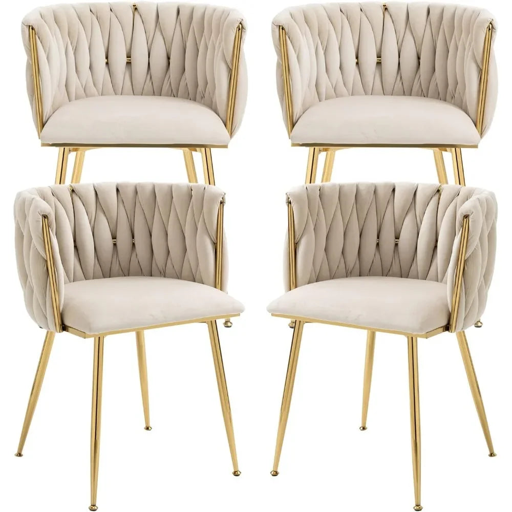 Velvet Dining Chairs Set of 4