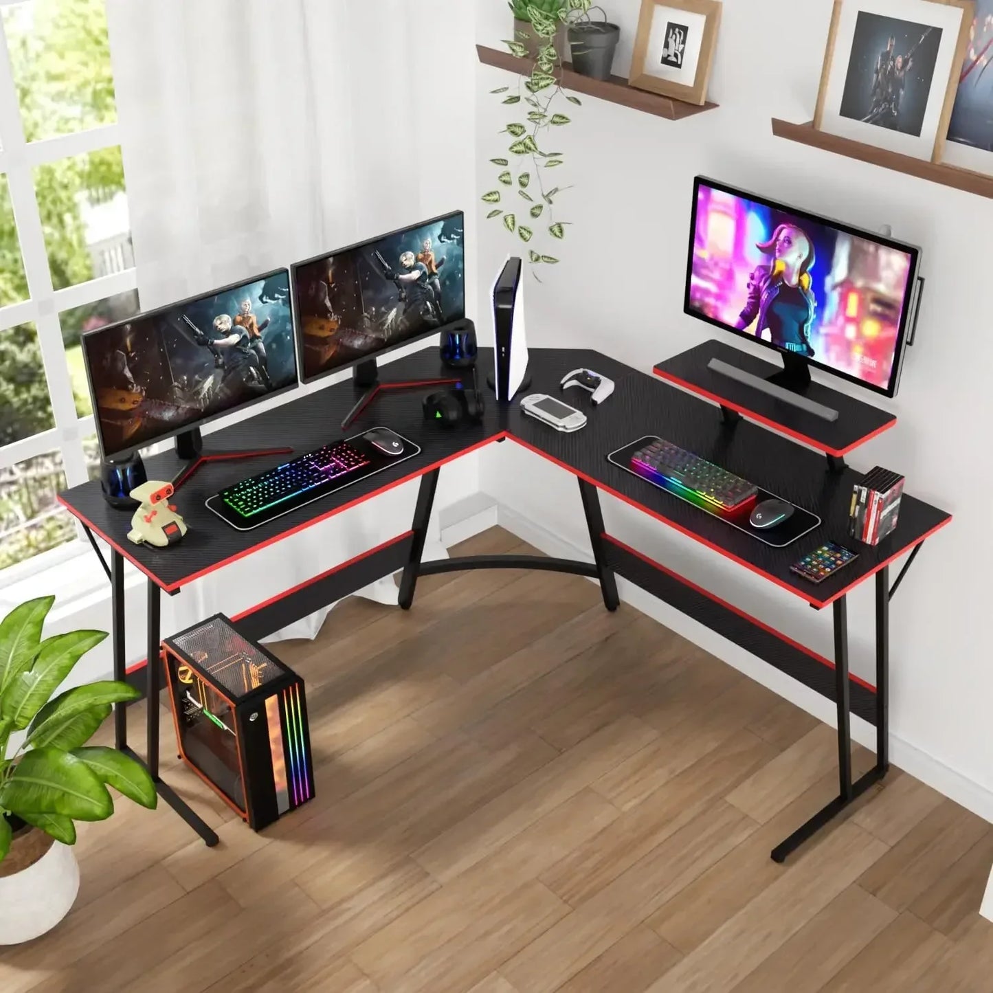 L Shaped Desk Corner Gaming Desk