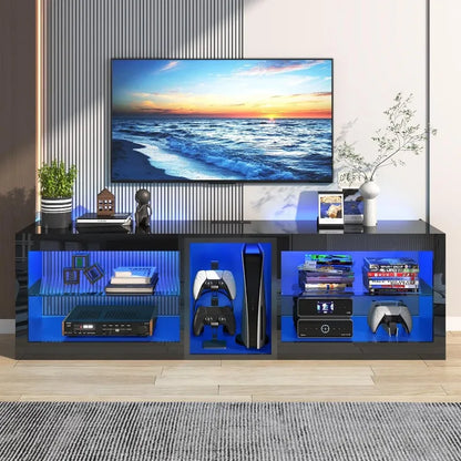 LED TV Stands w/60,000-Colors LED Lights