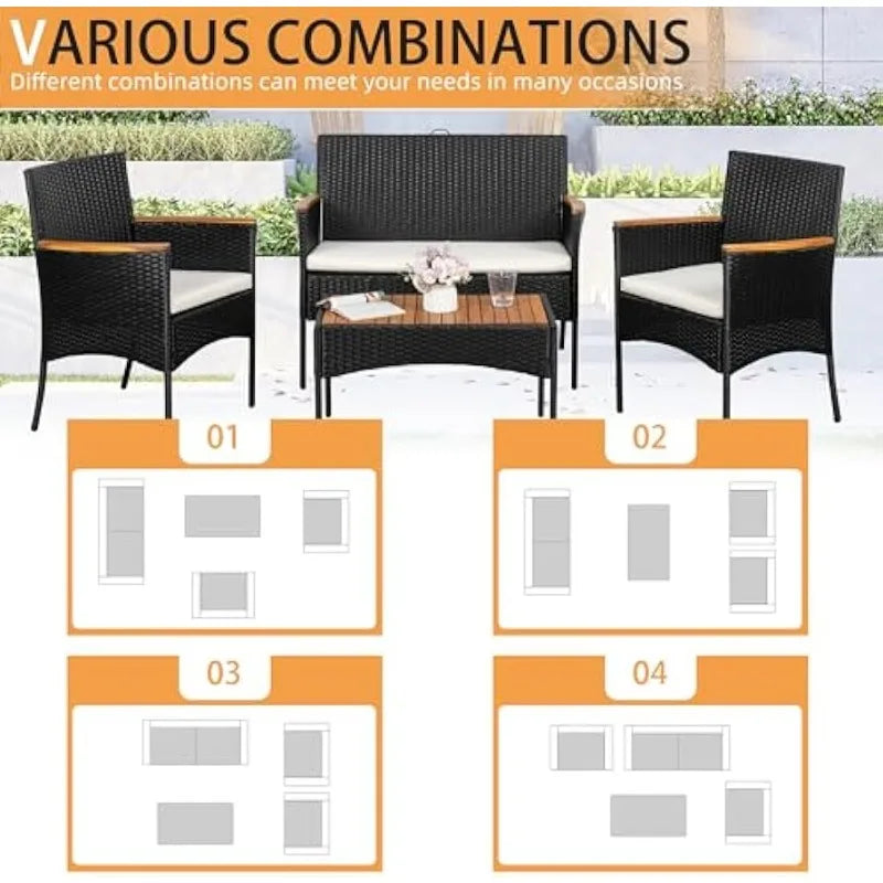 4-Piece Patio Furniture Set