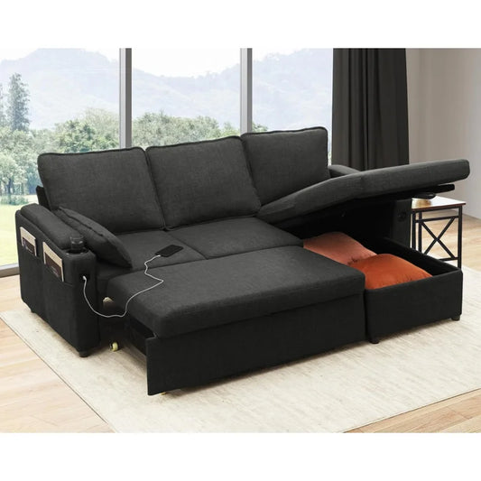 Sofa Bed Sleeper Pull Out 2 in 1 Sectional