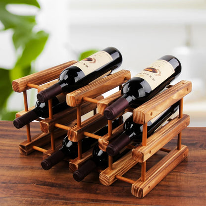 Solid Wood Red Wine Rack