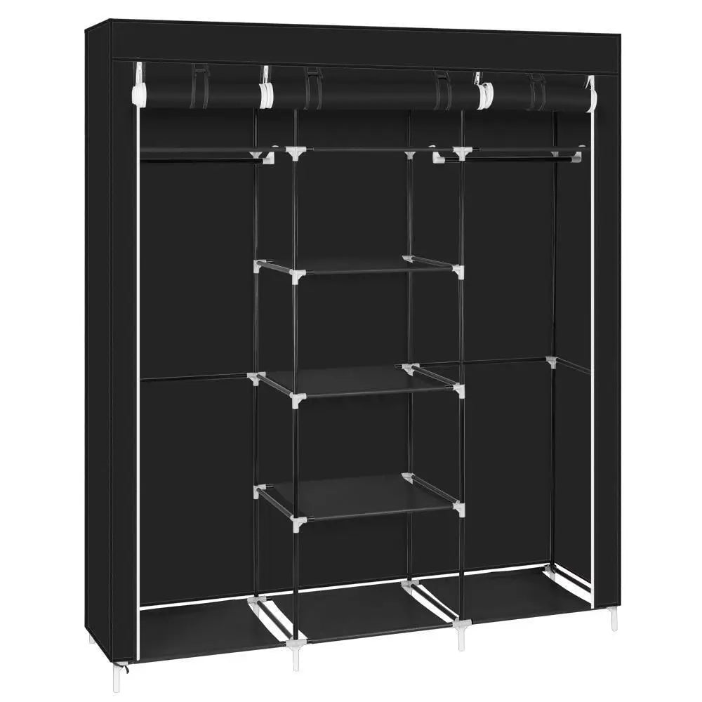 69 inch portable closet clothing storage cabinet