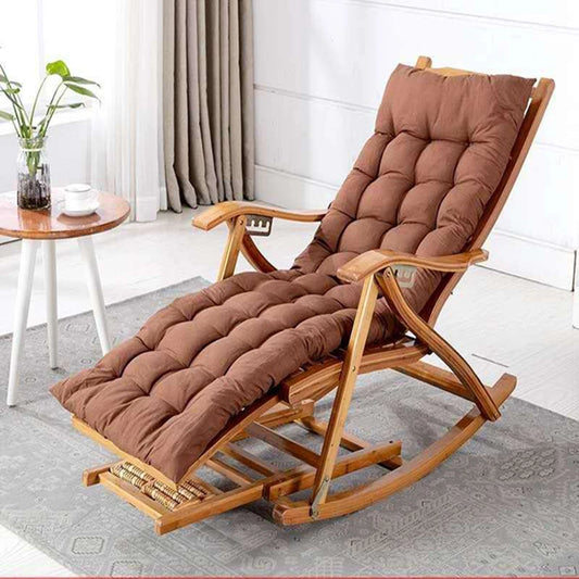 Rocking chair bamboo recliner