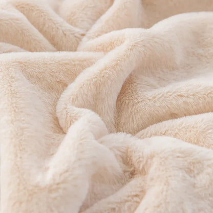 Imitation Rabbit Fur Plush Blanket