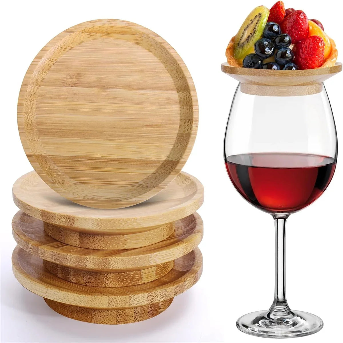 4 Pcs Set Wine Glass Charcuterie Topper