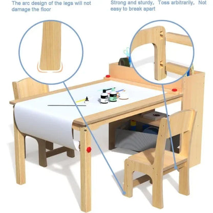 Kids Art Table and 2 Chairs