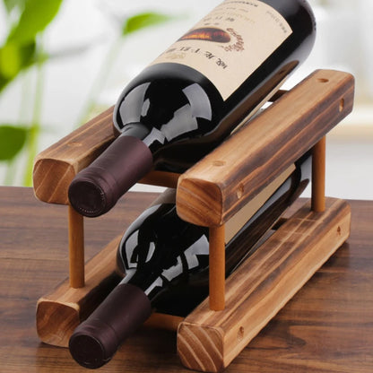 Solid Wood Red Wine Rack