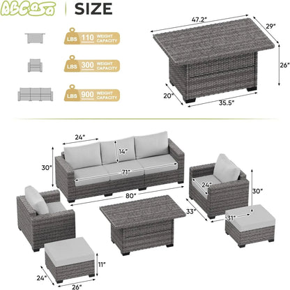 Patio Outdoor Storage Table