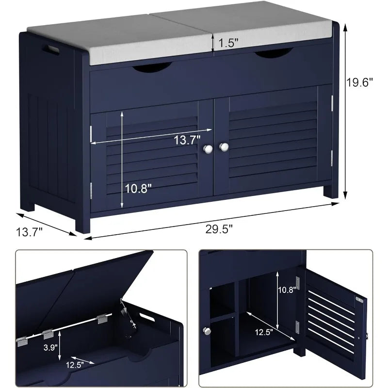 Shoe Storage with Lift Top Storage