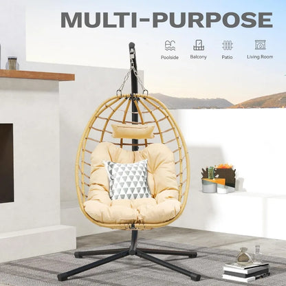 Egg Hanging Swing Chair with Stand