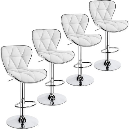 s Set of 4 Modern Bar Chairs Adjustable