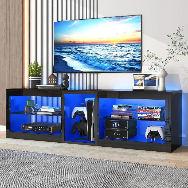 LED TV Stands w/60,000-Colors LED Lights