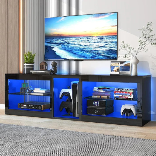 LED TV Stands w/60,000-Colors LED Lights