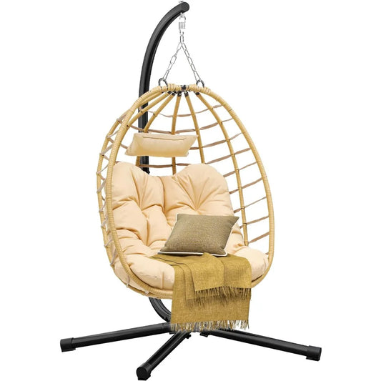 Egg Hanging Swing Chair with Stand