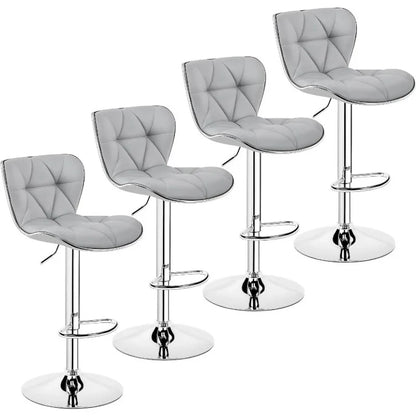 s Set of 4 Modern Bar Chairs Adjustable