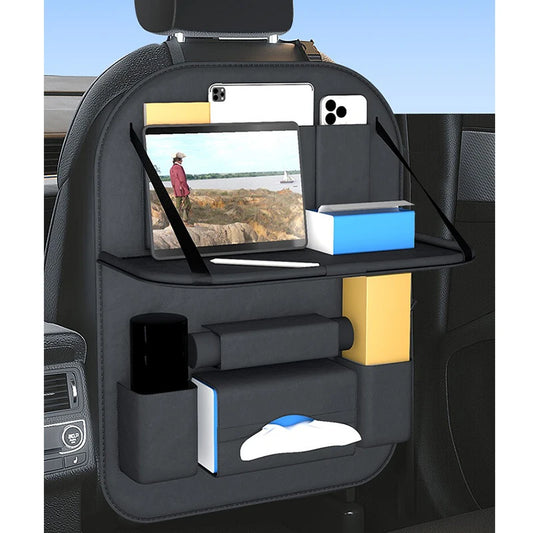 Car Backseat Organizer With Tablet Holder Leather