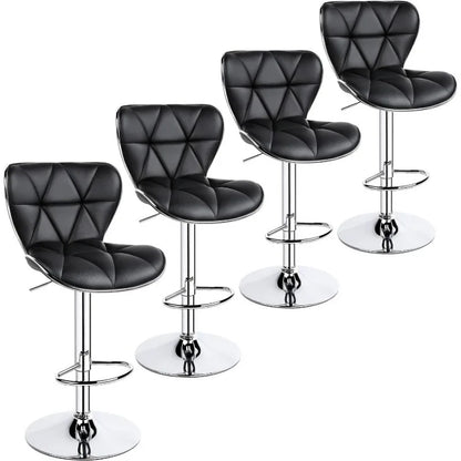 s Set of 4 Modern Bar Chairs Adjustable