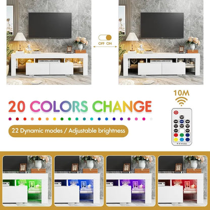 TV Stand with LED Lights