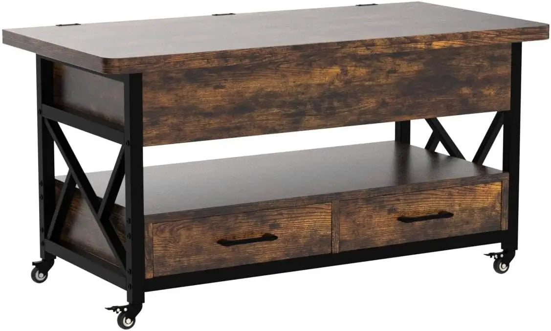 4 in 1 Coffee Tables with Storage for Living Room