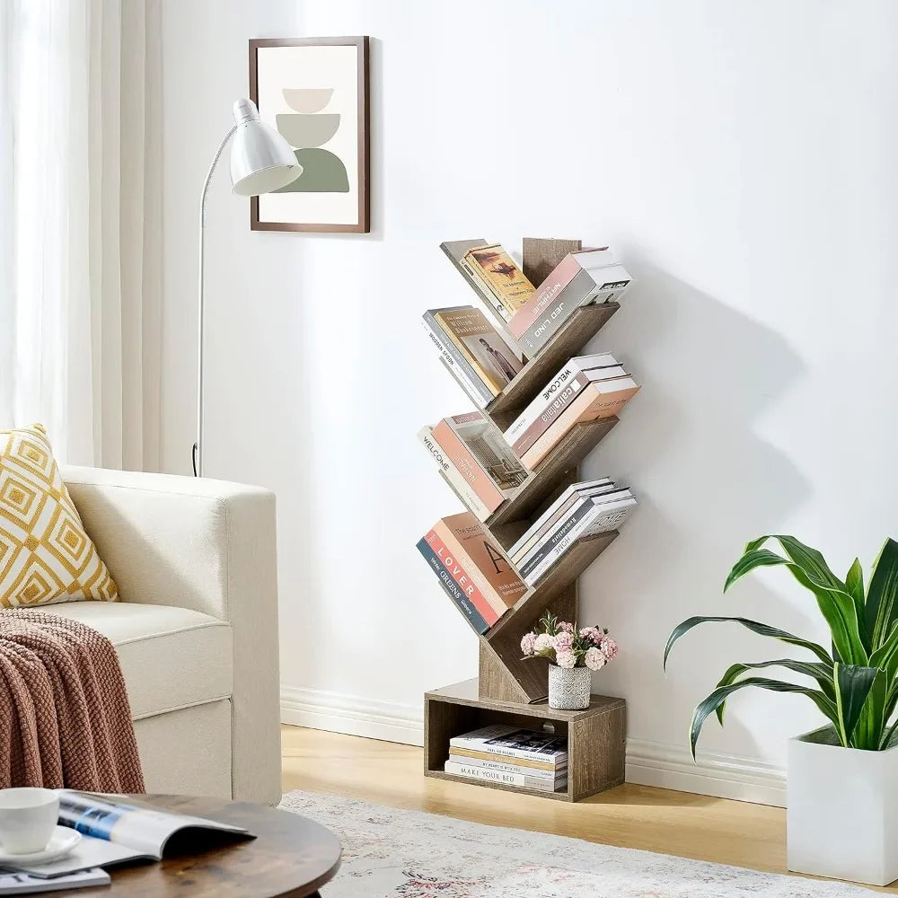 6 Tier Tree Bookshelf