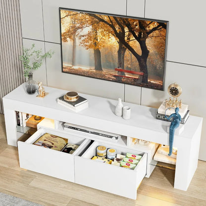 TV Stand with LED Lights