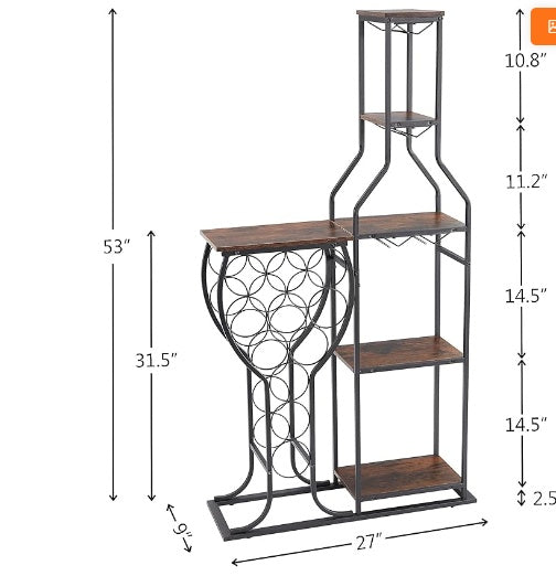 Hanging Wine Glass Holder Wine Storage Rack